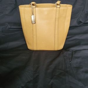 Vintage Coach leather tote handbag